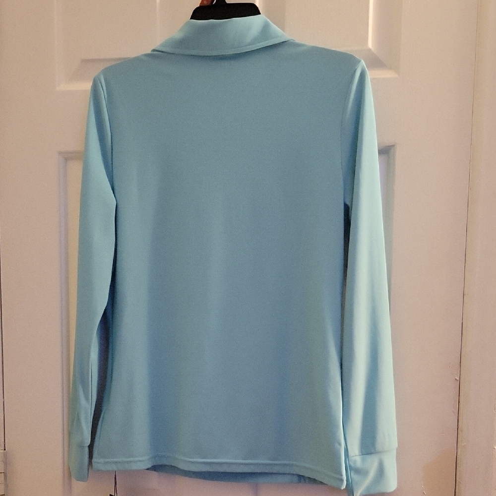 Women's Light Blue Jacket - Picture 3 of 4